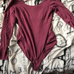 American eagle open back body suit